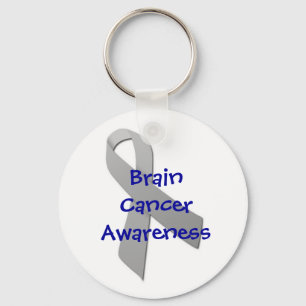 Brain Cancer Awareness Keychain