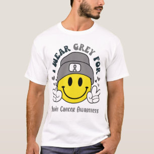 Brain Cancer Awareness Ribbon Support Gifts T-Shirt