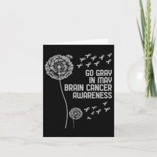 Brain Cancer Awareness Shirt Wear Grey Fight Brain Card