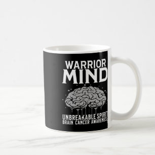 Brain Cancer Awareness Warrior Mind Brain Tumour A Coffee Mug