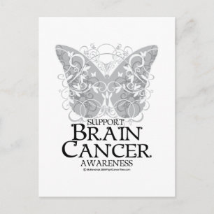 Brain Cancer Butterfly Postcard