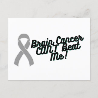 Brain Cancer CAN'T Beat Me Postcard