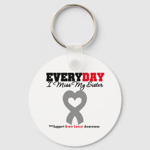 Brain Cancer Every Day I Miss My Sister Key Ring