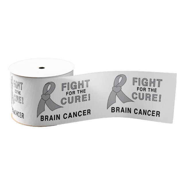 Brain Cancer Fight for the Cure 3" Grosgrain Ribbon (Spool)