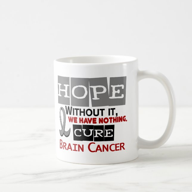 Brain Cancer HOPE 2 Coffee Mug (Right)