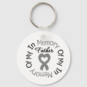 Brain Cancer In Memory of My Father Key Ring