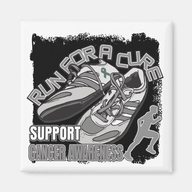 Brain Cancer - Men Run For A Cure Magnet (Front)