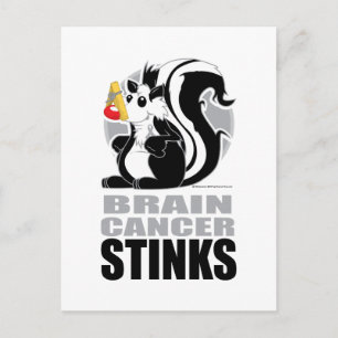 Brain Cancer Stinks Postcard