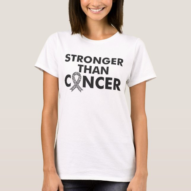 brain cancer warrior stronger than cancer T-Shirt (Front)