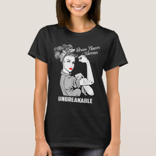 Brain Cancer Warrior Unbreakable Awareness Gift T-Shirt