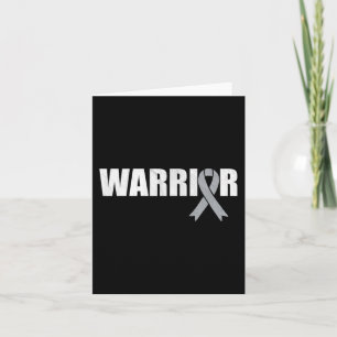Brain Cancer Warrior - World Cancer Day Ribbon Card