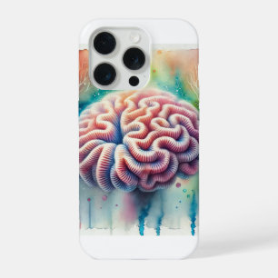 Brain Coral 130724AREF114 - Watercolor iPhone 15 Pro Case