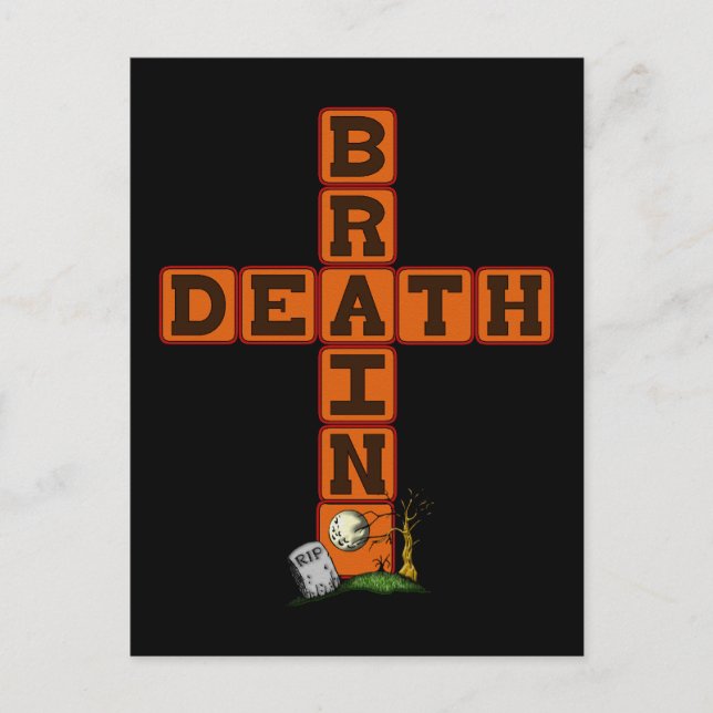 Brain Death Cross Postcard (Front)
