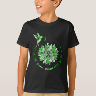 Brain Disabilities Awareness Sunflower Hummingbird T-Shirt