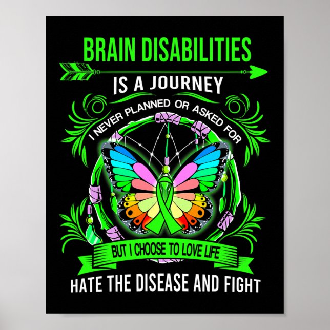 Brain Disabilities is a journey I never planed  Poster (Front)