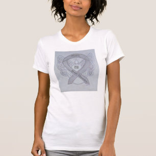 Brain Disorders Silver Awareness Ribbon Shirt