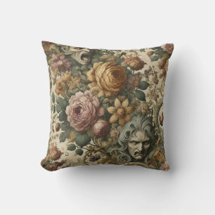 Brain Fog – Gothic Floral Cushion