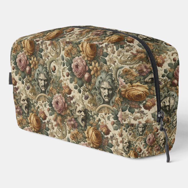 Brain Fog – Gothic Floral  Dopp Kit (Right Corner)