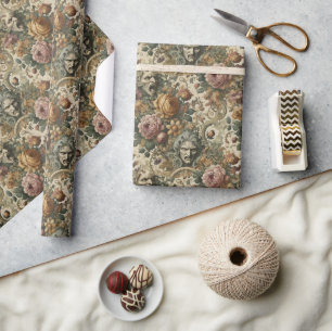 Brain Fog – Gothic Floral Wrapping Paper