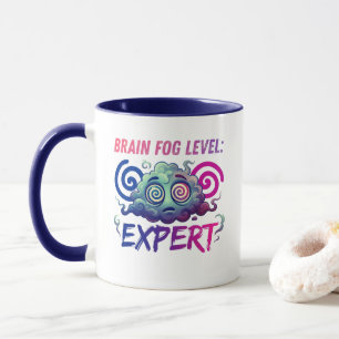 Brain Fog Level: Expert – Perimenopause Humour Mug
