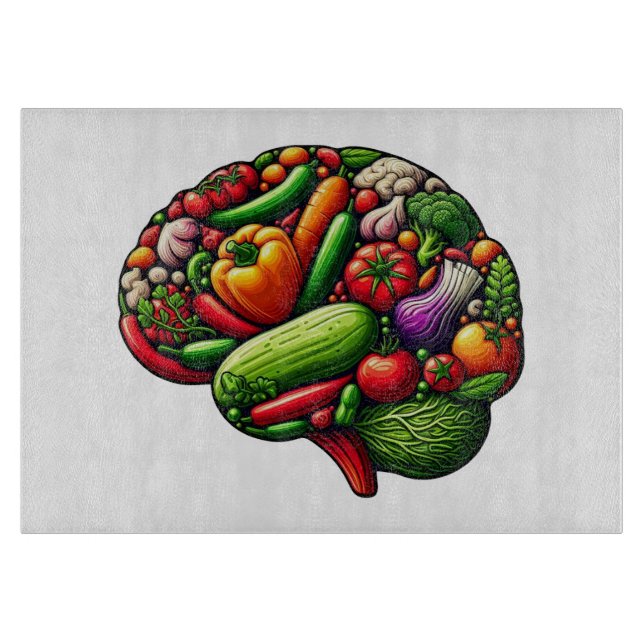 Brain Food Cutting Board (Front)
