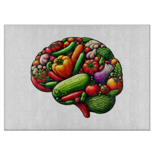 Brain Food Cutting Board