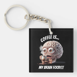 Brain Food Key Ring