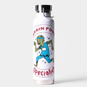 Brain Food Specialist zombie brain Water Bottle