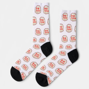Brain Found Funny Slogan Socks