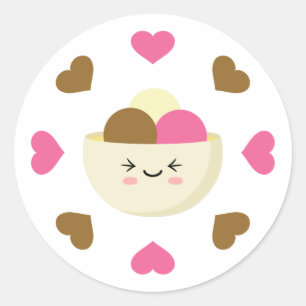 Brain Freeze Classic Round Sticker