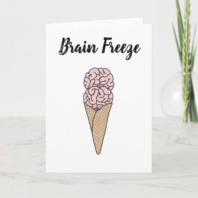 Brain Freeze Ice Cream Card (Front)