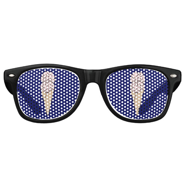 Brain Freeze Ice Cream Retro Sunglasses (Front)