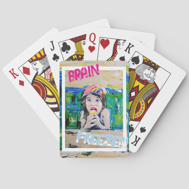 Brain freeze playing cards (Back)