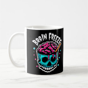 Brain Freeze Skull Spooky Halloween Drink Design  Coffee Mug
