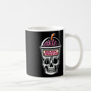 Brain Freeze Skull Spooky Halloween Drink Design  Coffee Mug