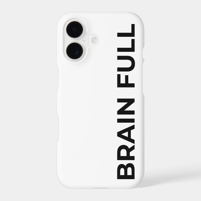 Brain Full Minimalist Aesthetic iPhone 17 Case (Back)