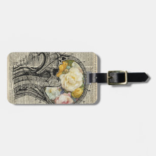 Brain Full Of Flowers,Nature Lover Dictionary Art Luggage Tag