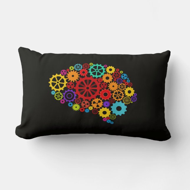 Brain Gears Pillow (Front)