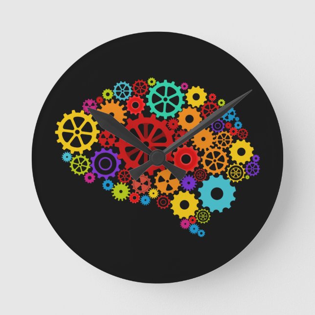 Brain Gears Wall Clock (Front)