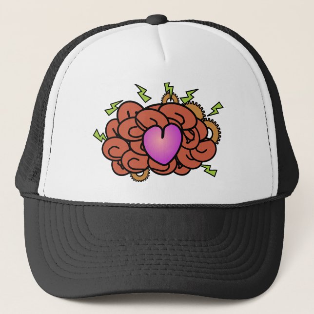 Brain Going See The Gears Working Trucker Hat (Front)