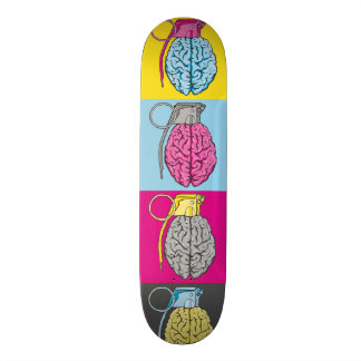 Brain Grenade Pop Art Skateboard