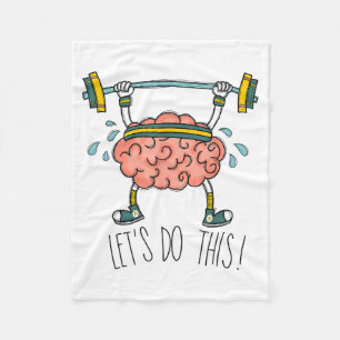Brain Gym Brain Learning Brain Teacher Lets Do Fleece Blanket