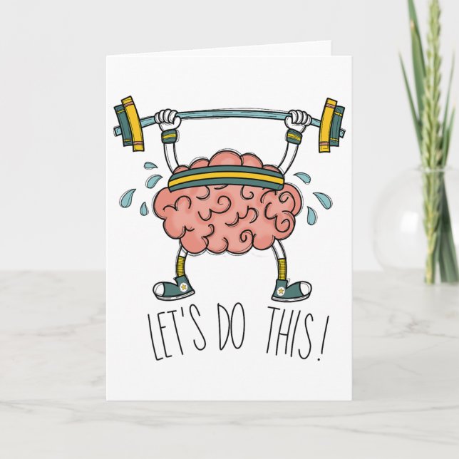 Brain Gym Brain Learning Brain Teacher Let's Do Th Card (Front)