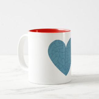 Brain Heart Two-Tone Coffee Mug
