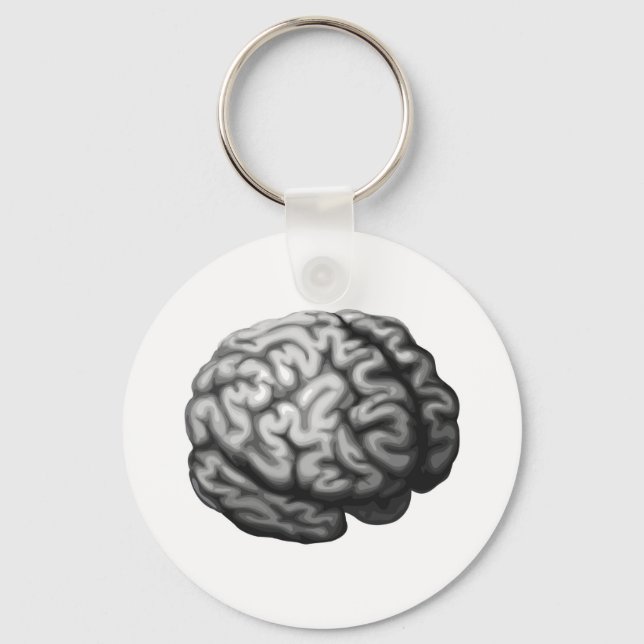 Brain illustration key ring (Front)