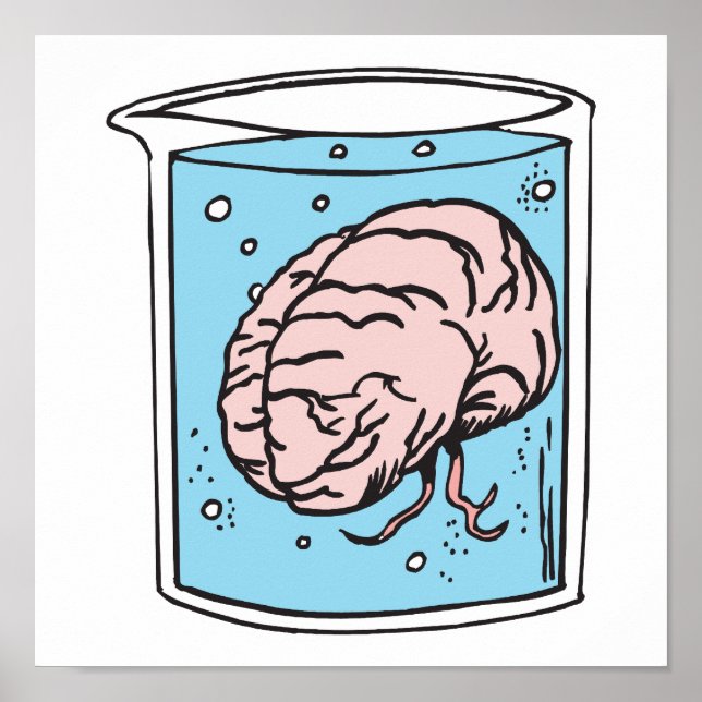 brain in a jar poster (Front)