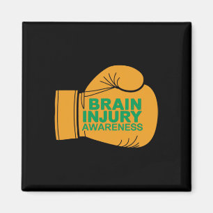 Brain Injury Awareness Fight Boxing Glove Family S Magnet