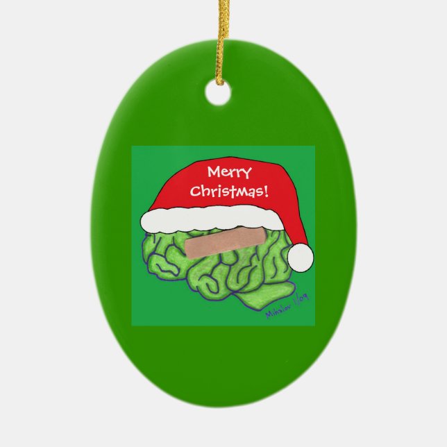 Brain Injury Awareness ornament (Front)