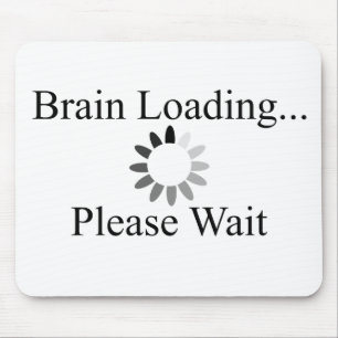 Brain Loading Circle Mouse Pad