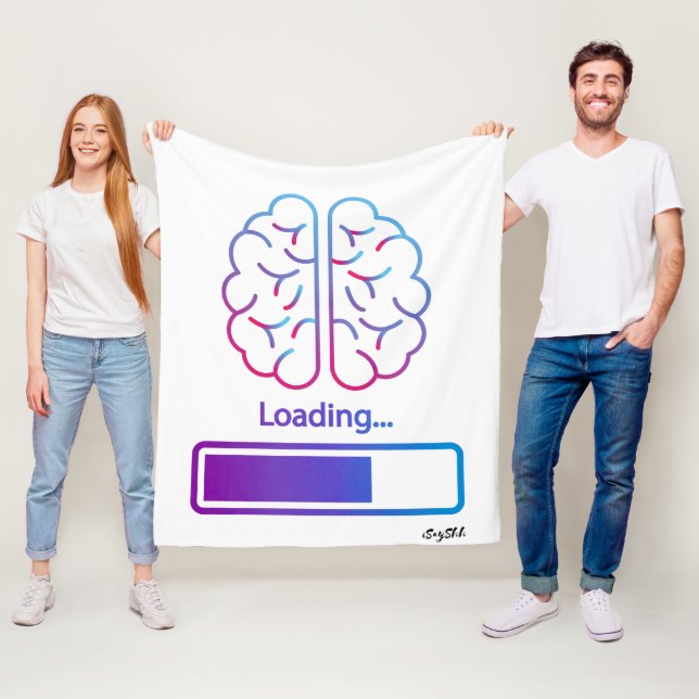 brain loading fleece blanket (In Situ)